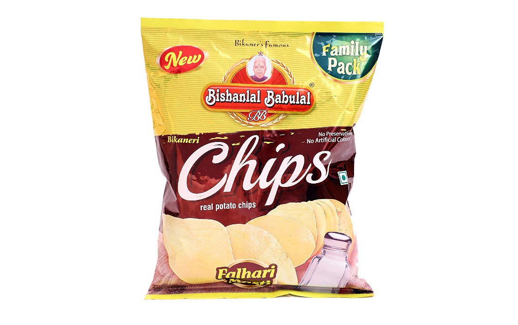 Bishanlal Babulai Bikaneri Chips, Real Potato Chips   Pack  200 grams